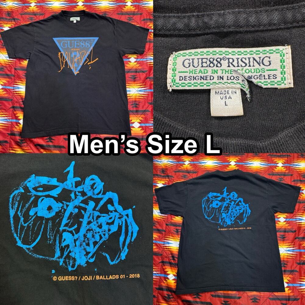 Guess Rising Joji Ballads 1 T-Shirt Men’s Sz Large Black Graphic 2018 Made USA